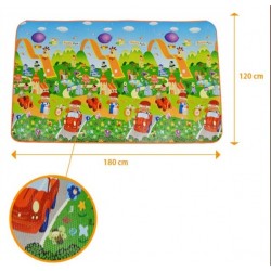 Maxi Tappeto Arredo Gioco Per Bambini 180x120 Puzzle Park GVC-5115