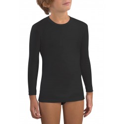 Maglia Termica Intima Bimbo-Bimba 4-16 Anni Unisex Manica Lunga Girocollo Mabrat MMBT726 Tessuto Tecnico