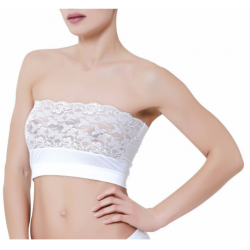 Bustiere Fascia Corta Pizzo...